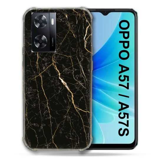 Coque Pour Oppo A57 / A57S Texture Marbre Noir