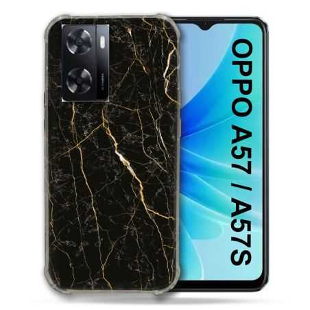 Coque Pour Oppo A57 / A57S Texture Marbre Noir
