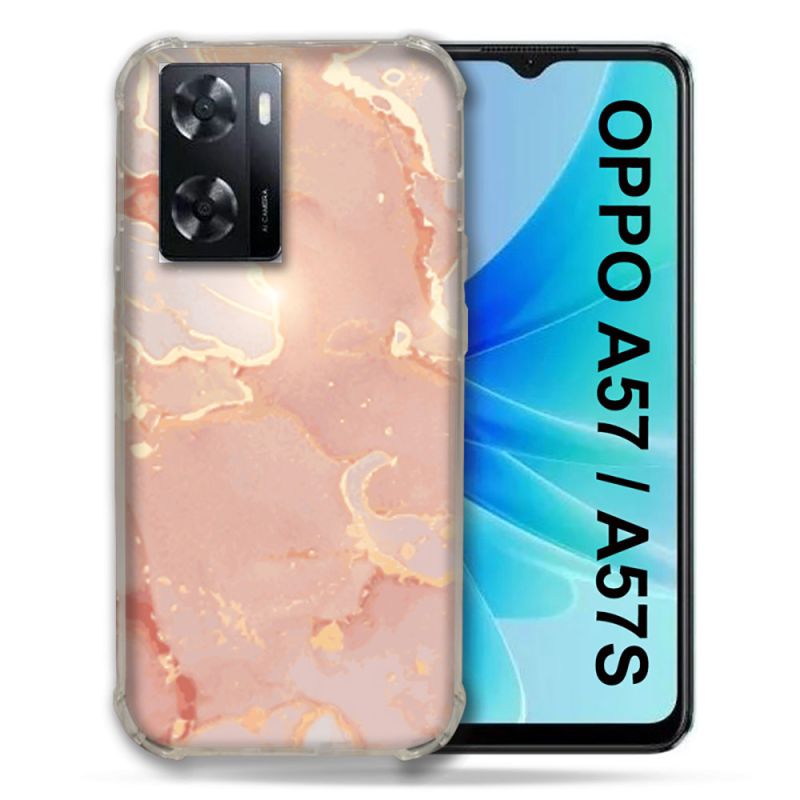 Coque Pour Oppo A57 / A57S Texture Marbre Rose