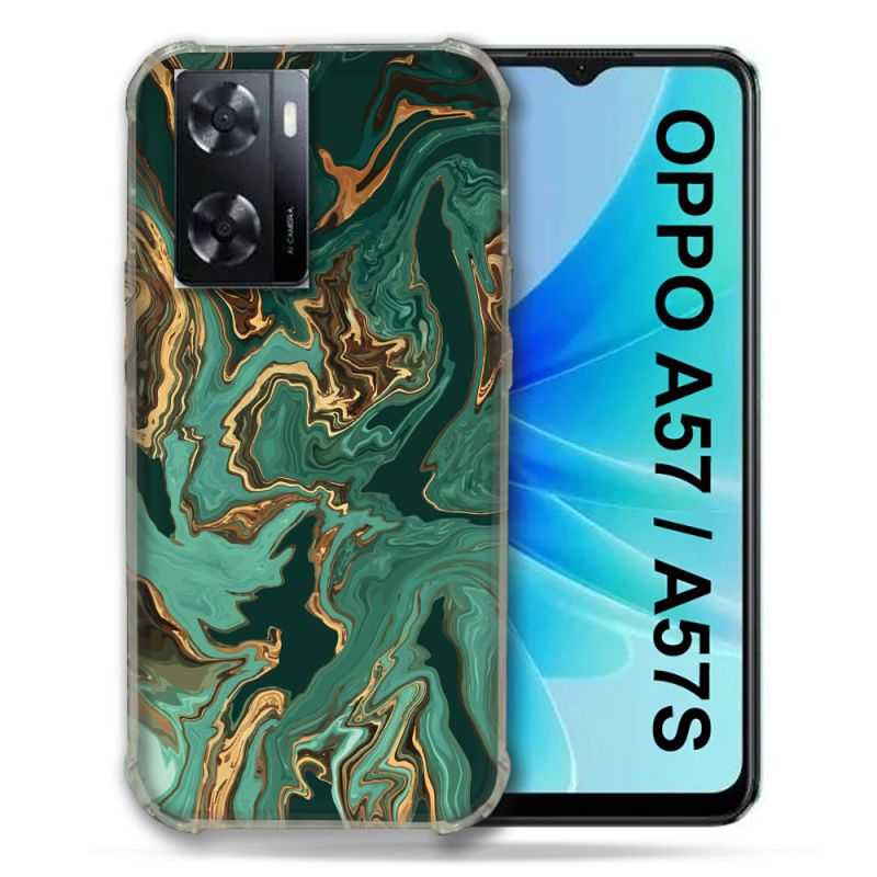 Coque Pour Oppo A57 / A57S Texture Marbre Vert
