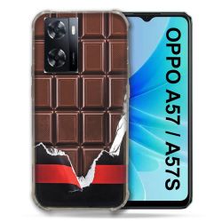 Coque Pour Oppo A57 / A57S Texture Trompe Oeil Chocolat