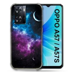 Coque Pour Oppo A57 / A57S Univers Bleu Violet