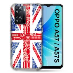 Coque Pour Oppo A57 / A57S Voyage Angleterre Blanc
