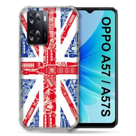 Coque Pour Oppo A57 / A57S Voyage Angleterre Blanc