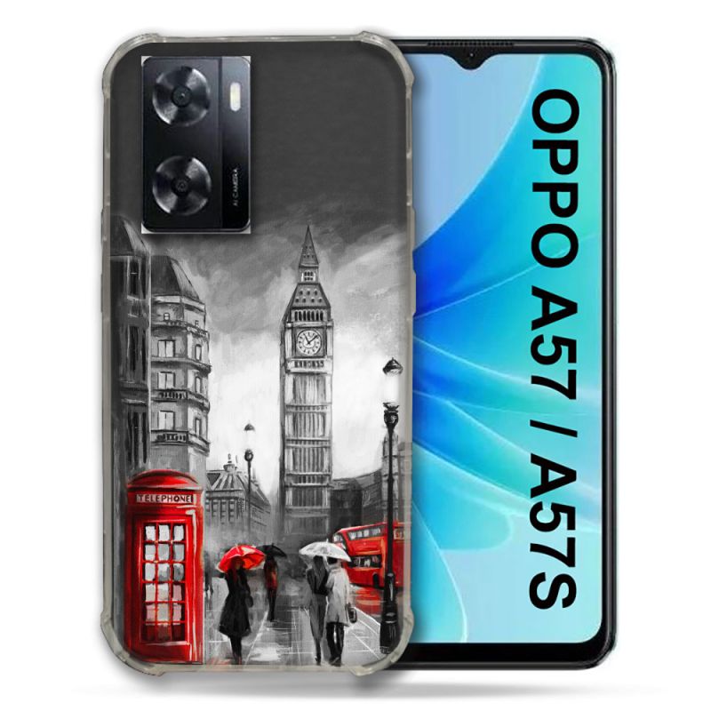 Coque Pour Oppo A57 / A57S Voyage Angleterre Londres Vintage