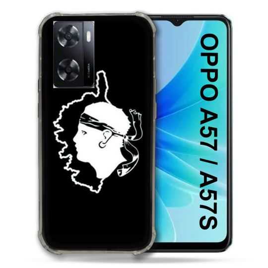 Coque Pour Oppo A57 / A57S Voyage Corse Noir