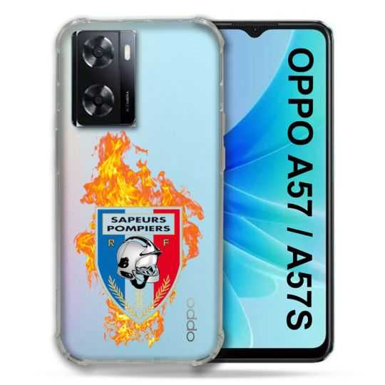 Coque Transparente Pour Oppo A57 / A57S Pompier Feu