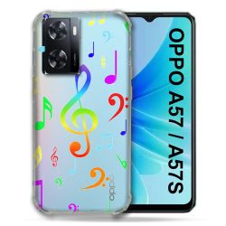 Coque Transparente Pour Oppo A57 / A57S Note Musique Colore