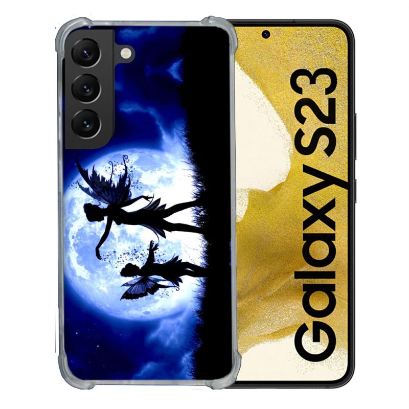 Coque Renforcée En Verre Trempé Pour Samsung Galaxy S23 Fantastique Fee Lune
