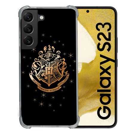 Coque Renforcée En Verre Trempé Pour Samsung Galaxy S23 Harry Potter Poudlard