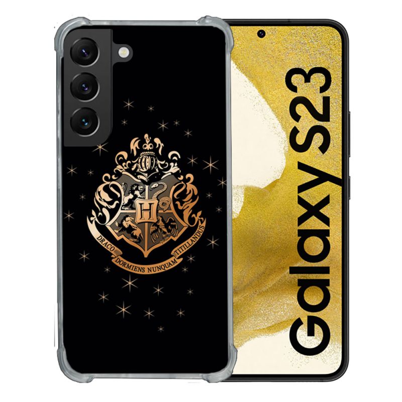 Coque Renforcée En Verre Trempé Pour Samsung Galaxy S23 Harry Potter Poudlard