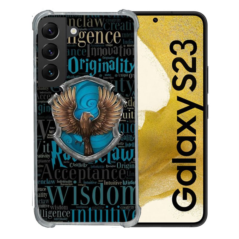 Coque Renforcée En Verre Trempé Pour Samsung Galaxy S23 Harry Potter Serdaigle