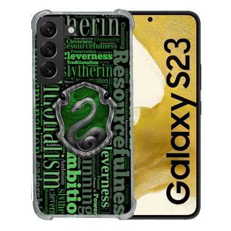 Coque Renforcée En Verre Trempé Pour Samsung Galaxy S23 Harry Potter Serpentar