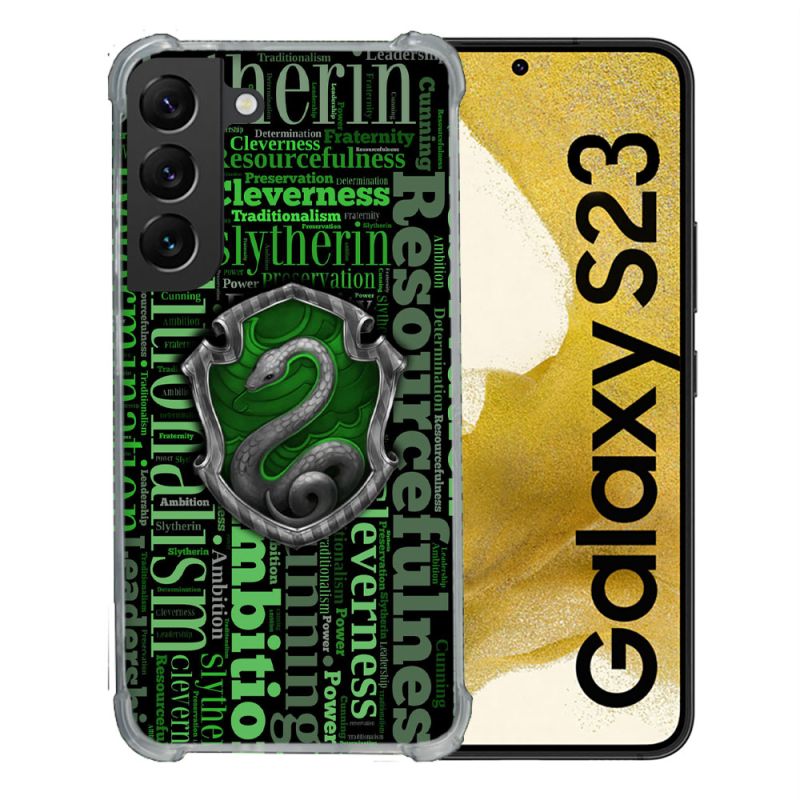 Coque Renforcée En Verre Trempé Pour Samsung Galaxy S23 Harry Potter Serpentar