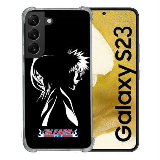 Coque Renforcée En Verre Trempé Pour Samsung Galaxy S23 Manga Bleach Duo