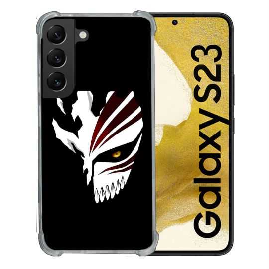 Coque Renforcée En Verre Trempé Pour Samsung Galaxy S23 Manga Bleach Masque