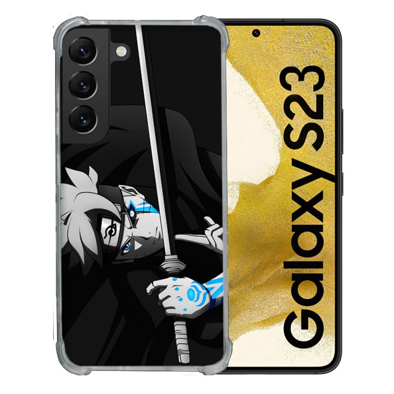 Coque Renforcée En Verre Trempé Pour Samsung Galaxy S23 Manga Boruto Epée