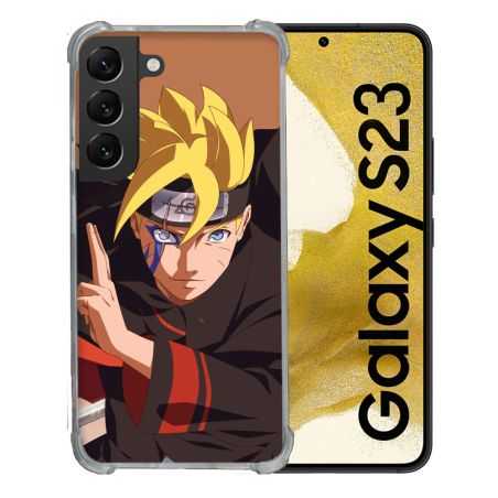 Coque Renforcée En Verre Trempé Pour Samsung Galaxy S23 Manga Boruto Signe