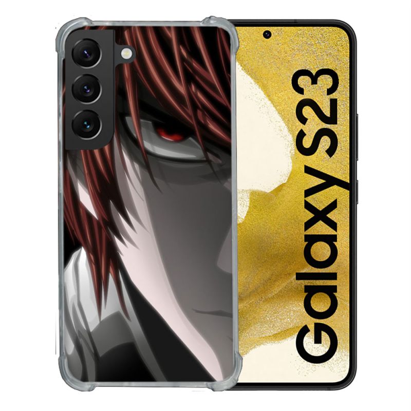 Coque Renforcée En Verre Trempé Pour Samsung Galaxy S23 Manga Death Note Kira