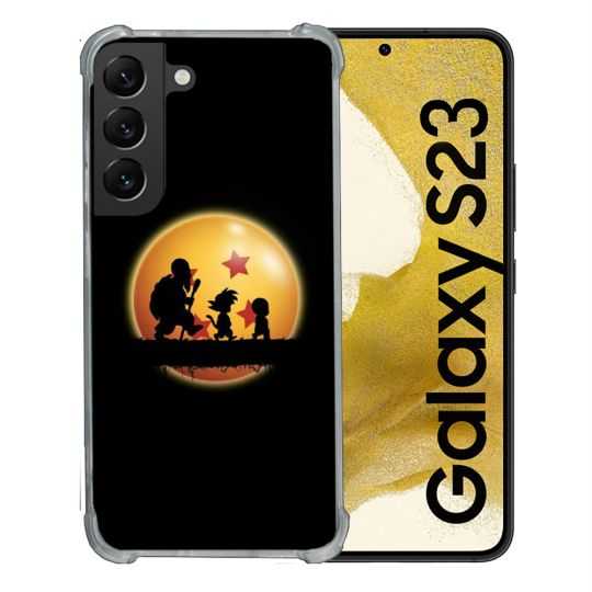 Coque Renforcée En Verre Trempé Pour Samsung Galaxy S23 Manga Dragon Ball Vintage