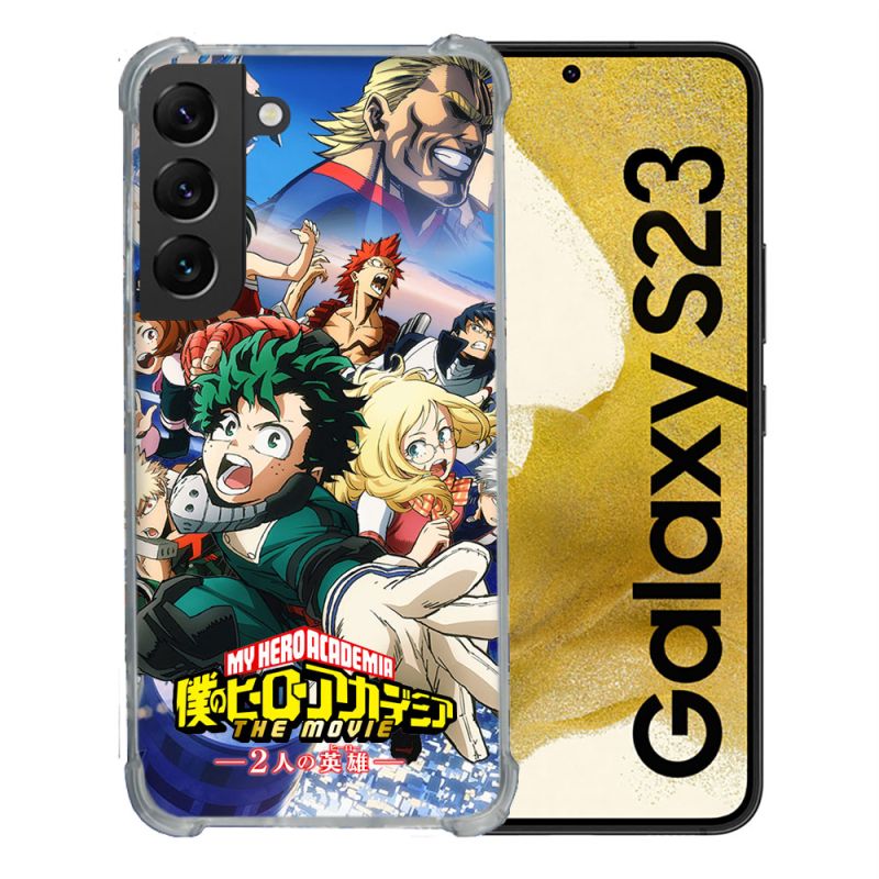 Coque Renforcée En Verre Trempé Pour Samsung Galaxy S23 Manga My Hero Academia Affiche