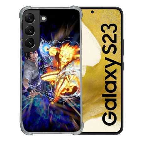 Coque Renforcée En Verre Trempé Pour Samsung Galaxy S23 Manga Naruto VS