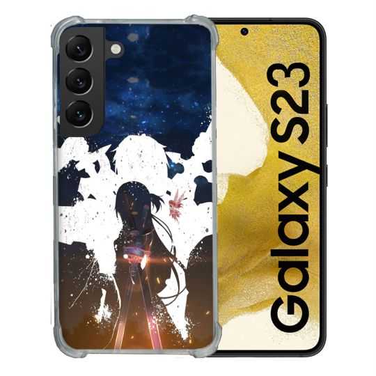 Coque Renforcée En Verre Trempé Pour Samsung Galaxy S23 Manga SAO sword Art Online Asuna