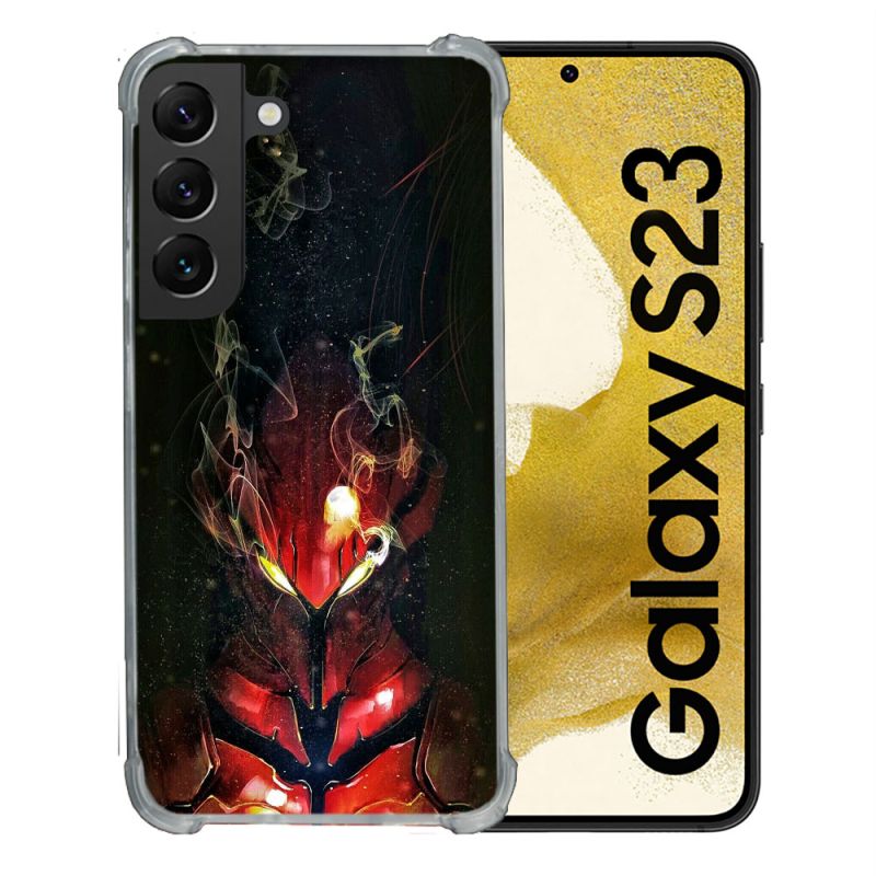 Coque Renforcée En Verre Trempé Pour Samsung Galaxy S23 Manga Solo Leveling Igris