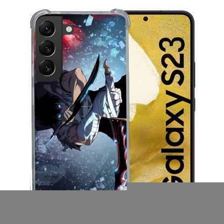 Coque Renforcée En Verre Trempé Pour Samsung Galaxy S23 Manga Solo Leveling Sung Epee