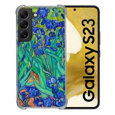 Coque Renforcée En Verre Trempé Pour Samsung Galaxy S23 Peinture Iris