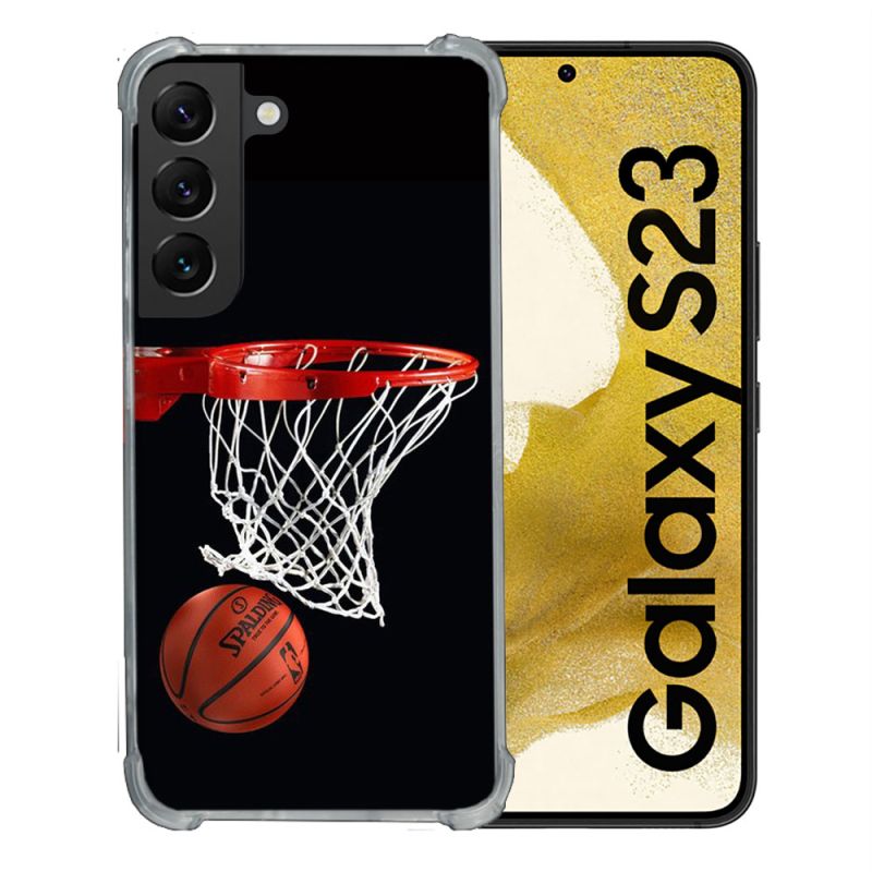 Coque Renforcée En Verre Trempé Pour Samsung Galaxy S23 Sport Basket Panier