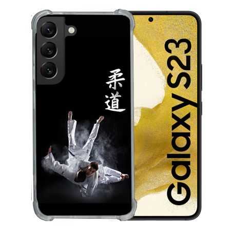 Coque Renforcée En Verre Trempé Pour Samsung Galaxy S23 Sport Judo Noir