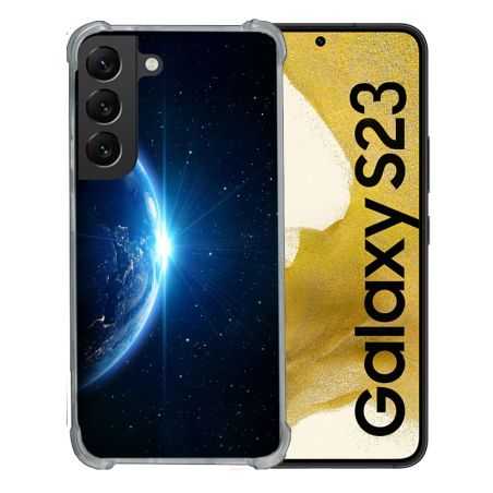 Coque Renforcée En Verre Trempé Pour Samsung Galaxy S23 Univers Planete Terre