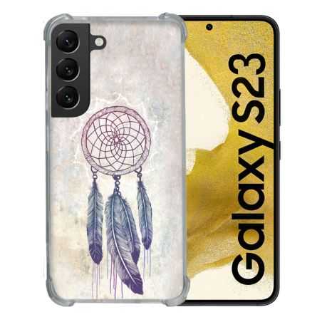Coque Renforcée En Verre Trempé Pour Samsung Galaxy S23 Zen Attrape Reve Blanc