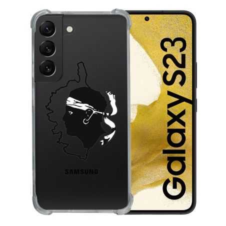 Coque Renforcée En Verre Trempé Transparente Pour Samsung Galaxy S23 Corse