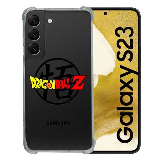 Coque Renforcée En Verre Trempé Transparente Pour Samsung Galaxy S23 Dragon Ball Logo