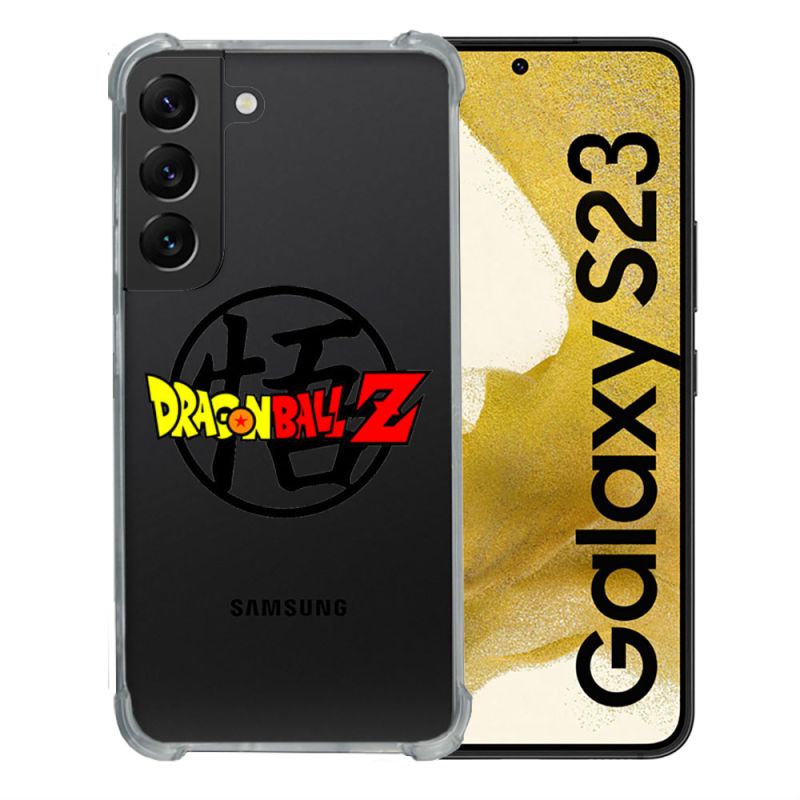 Coque Renforcée En Verre Trempé Transparente Pour Samsung Galaxy S23 Dragon Ball Logo