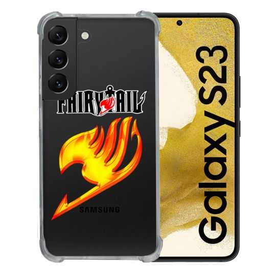 Coque Renforcée En Verre Trempé Transparente Pour Samsung Galaxy S23 Fairy Tail