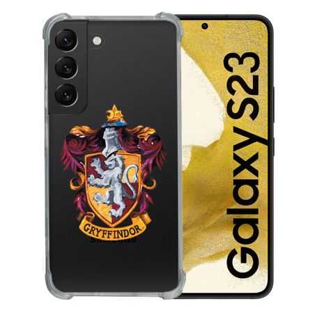 Coque Renforcée En Verre Trempé Transparente Pour Samsung Galaxy S23 Harry Potter Griffindor