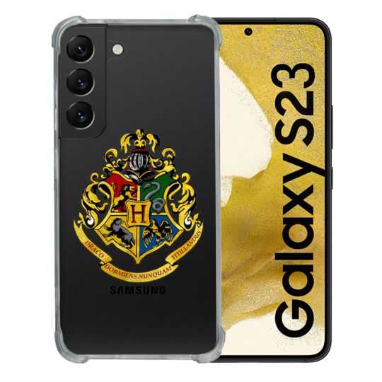 Coque Renforcée En Verre Trempé Transparente Pour Samsung Galaxy S23 Harry Potter Poudlard