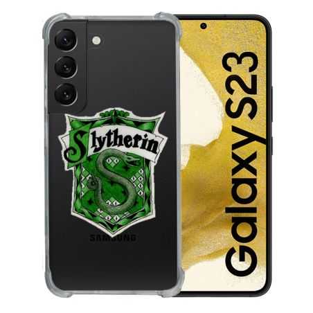 Coque Renforcée En Verre Trempé Transparente Pour Samsung Galaxy S23 Harry Potter Slytherin