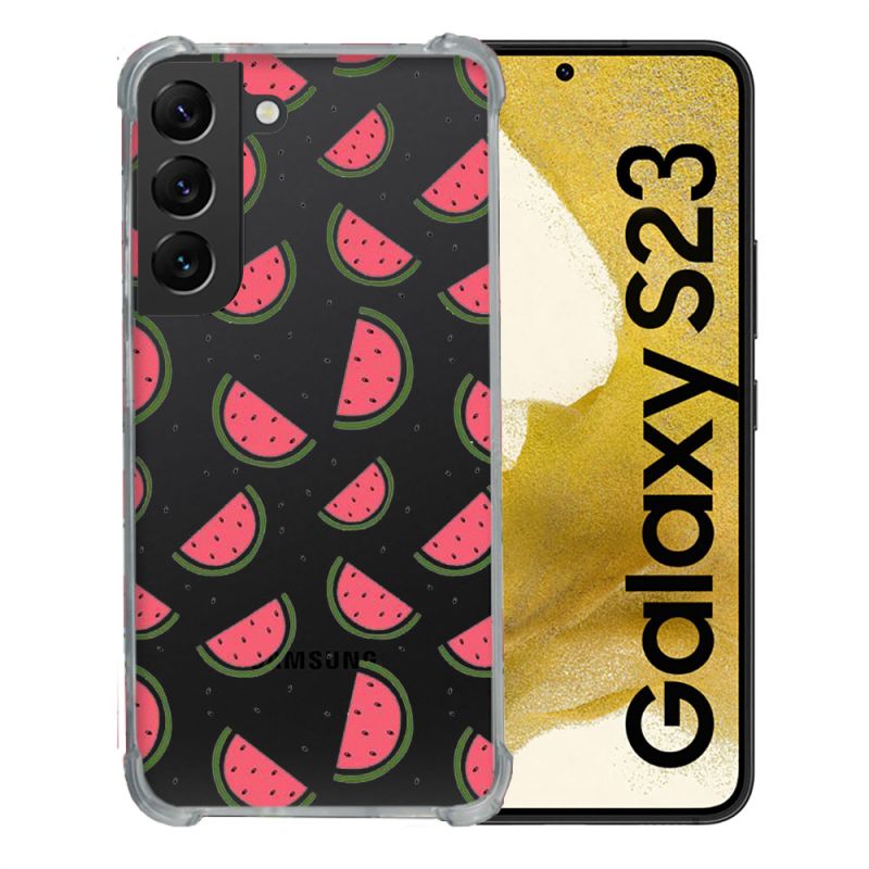 Coque Renforcée En Verre Trempé Transparente Pour Samsung Galaxy S23 Pasteque