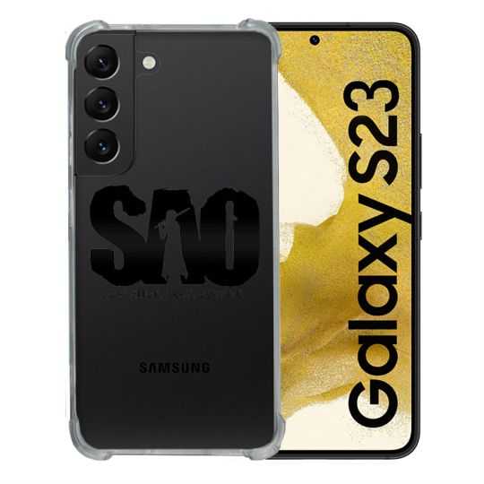 Coque Renforcée En Verre Trempé Transparente Pour Samsung Galaxy S23 SAO