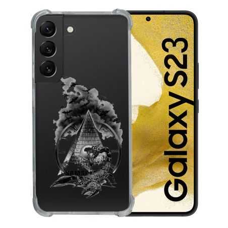 Coque Renforcée En Verre Trempé Transparente Pour Samsung Galaxy S23 Scorpion