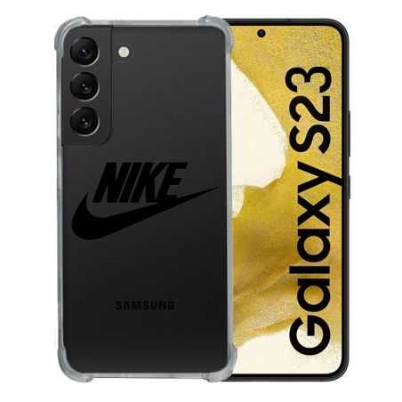 Coque Renforcée En Verre Trempé Transparente Pour Samsung Galaxy S23 Nike