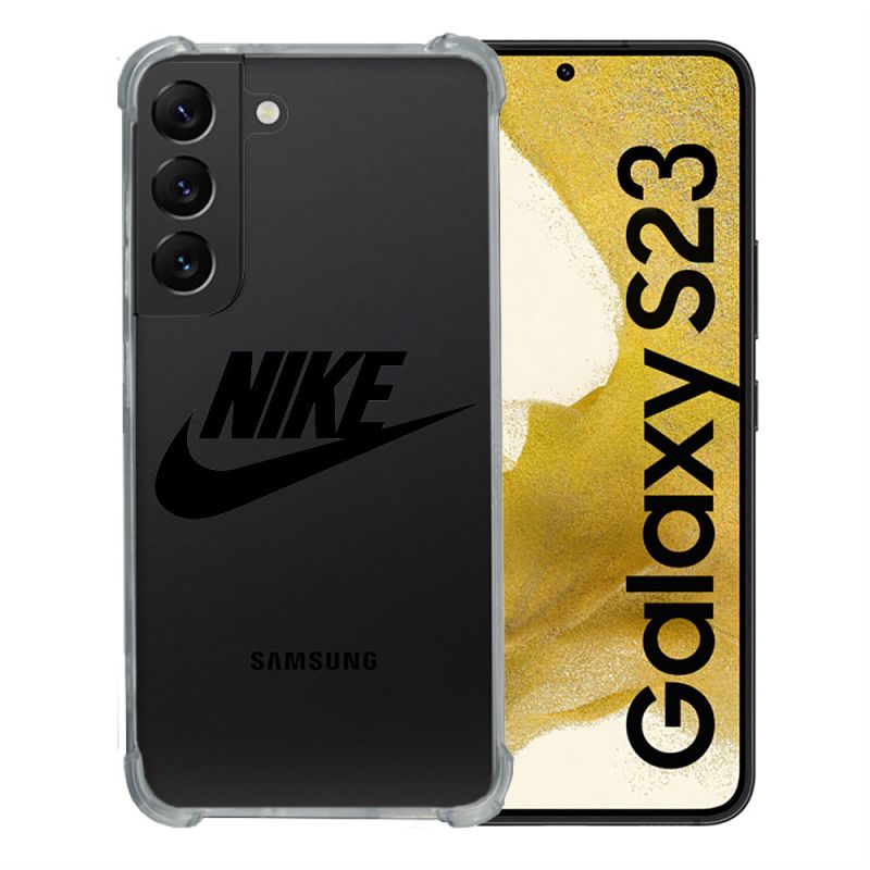 Coque Renforcée En Verre Trempé Transparente Pour Samsung Galaxy S23 Nike