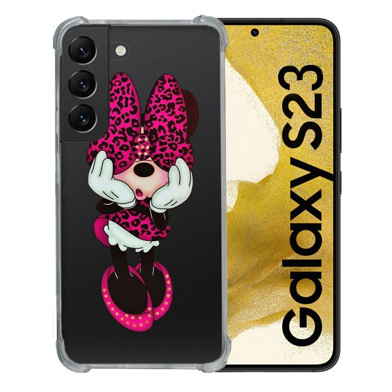 Coque Renforcée En Verre Trempé Transparente Pour Samsung Galaxy S23 Minnie