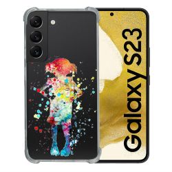 Coque Renforcée En Verre Trempé Transparente Pour Samsung Galaxy S23 Dobby Colore