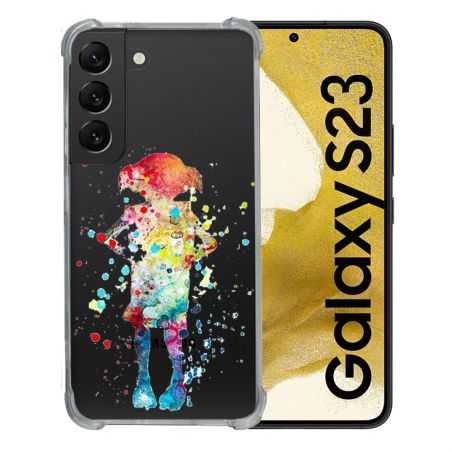 Coque Renforcée En Verre Trempé Transparente Pour Samsung Galaxy S23 Dobby Colore