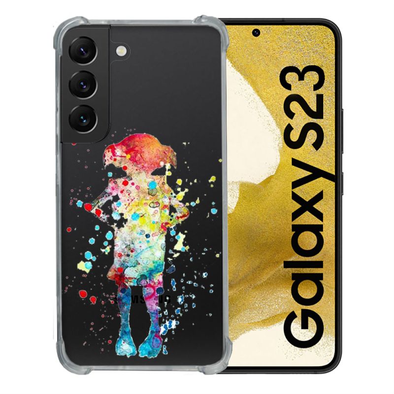 Coque Renforcée En Verre Trempé Transparente Pour Samsung Galaxy S23 Dobby Colore